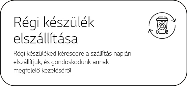 Régi készülék elszállítása