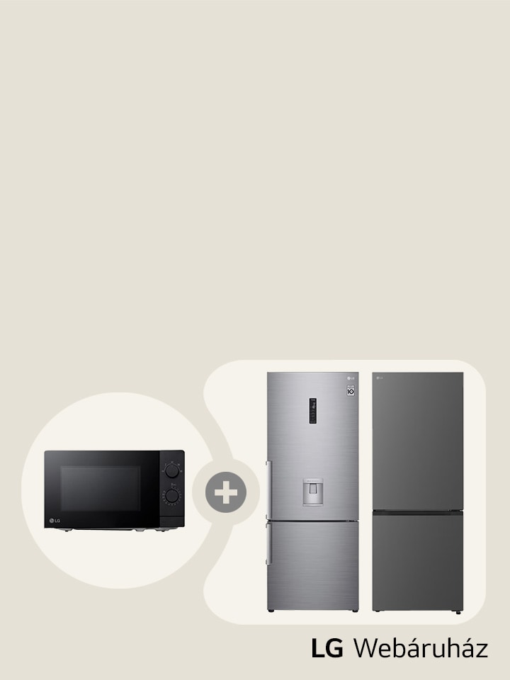 LG hűtők ráadás mikrohullámú sütővel az LG Webáruházban!