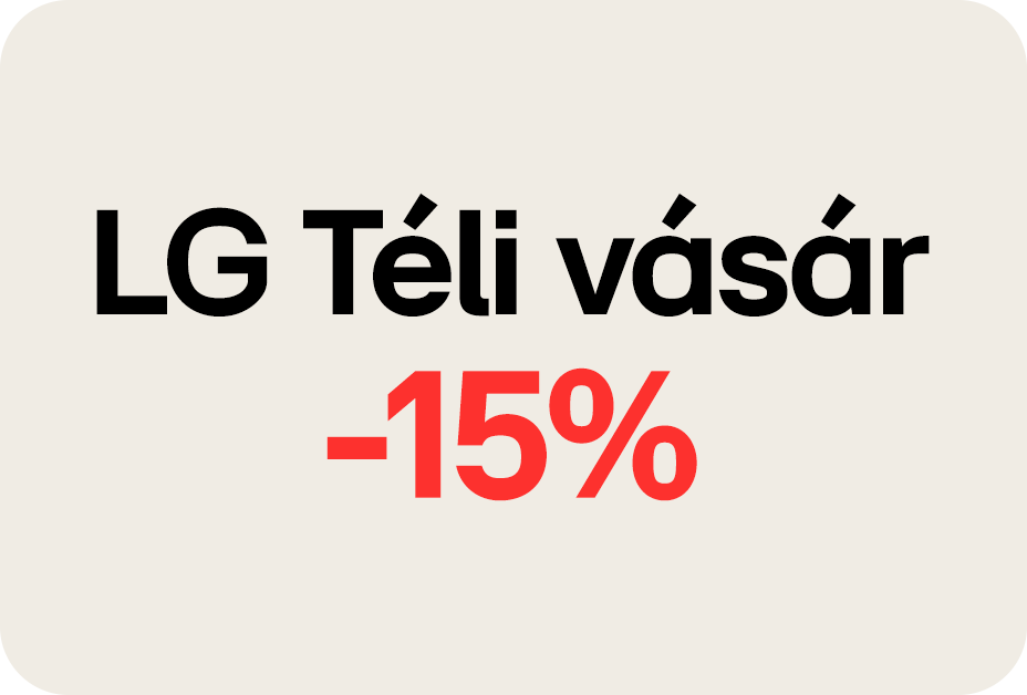 15% kedvezmény 2 termék együttes vásárlásakor az LG OtthonPlusz ajánlatban szereplő termékekre.  