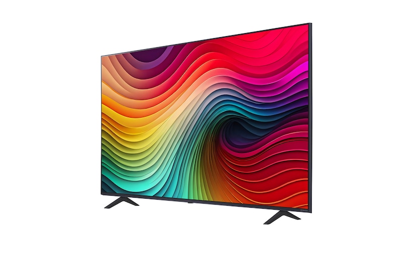 Tampak samping agak miring ke kiri LG NanoCell TV, NANO81