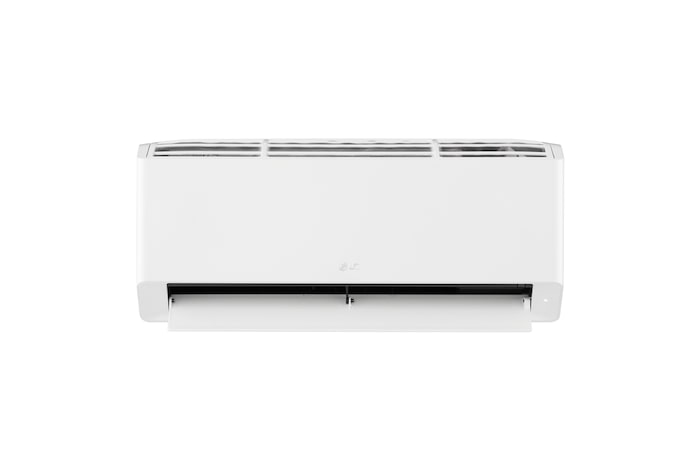 Front view of LG TURBOCOOL Standard Air Conditioner with open lower vane