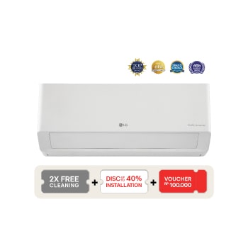 Front view of LG DUALCOOL Inverter Air Conditioner K05NVA.SIN