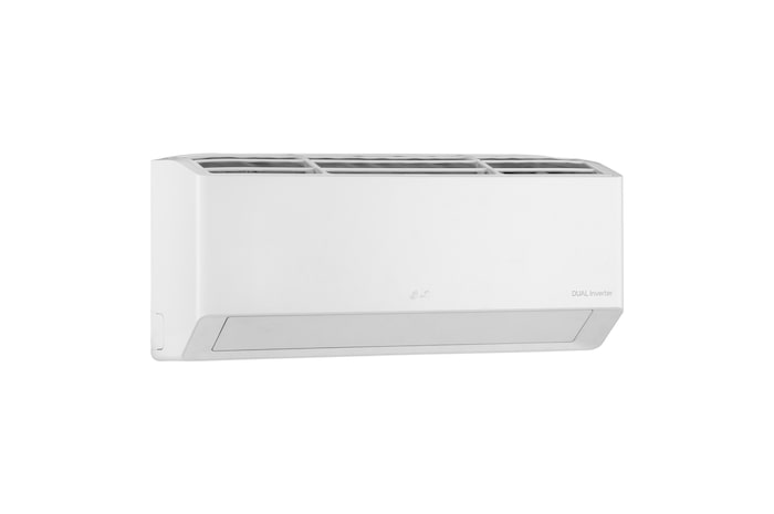 Left-side view of LG DUALCOOL Inverter air conditioner