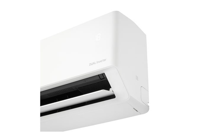 Detail view of LG DUALCOOL Inverter air conditioner