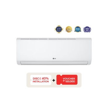 Tampak depan AC LG Standard 1 ½ PK(H12TN4)