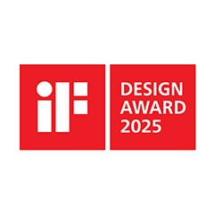 Logo iF Design Award 2025 yang merepresentasikan penghargaan desain.
