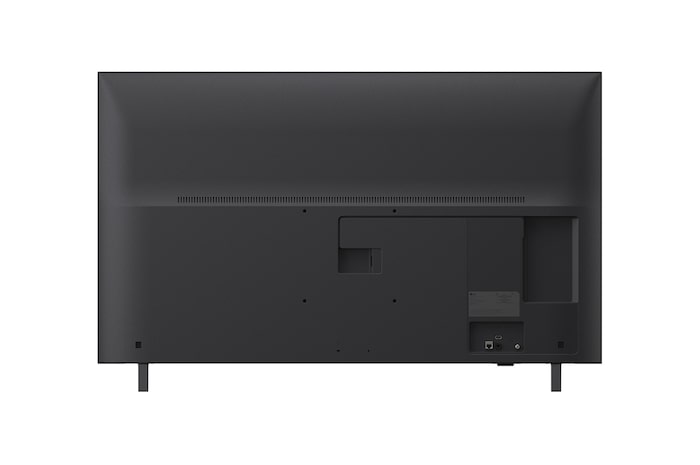 Tampak samping menghadap ke kiri LG UHD UA75 TV.