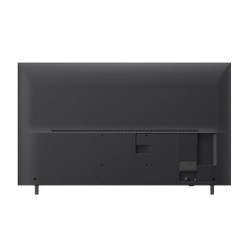 Tampak samping menghadap ke kiri LG UHD UA75 TV.