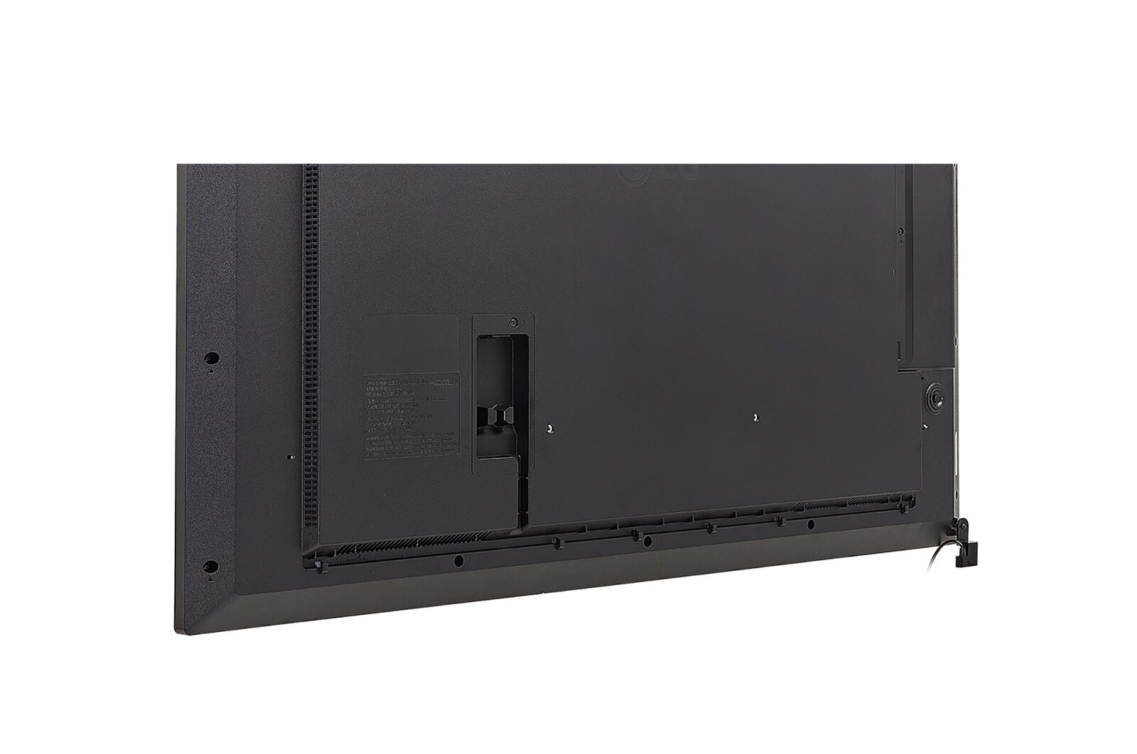 Close-up image of bottom left corner