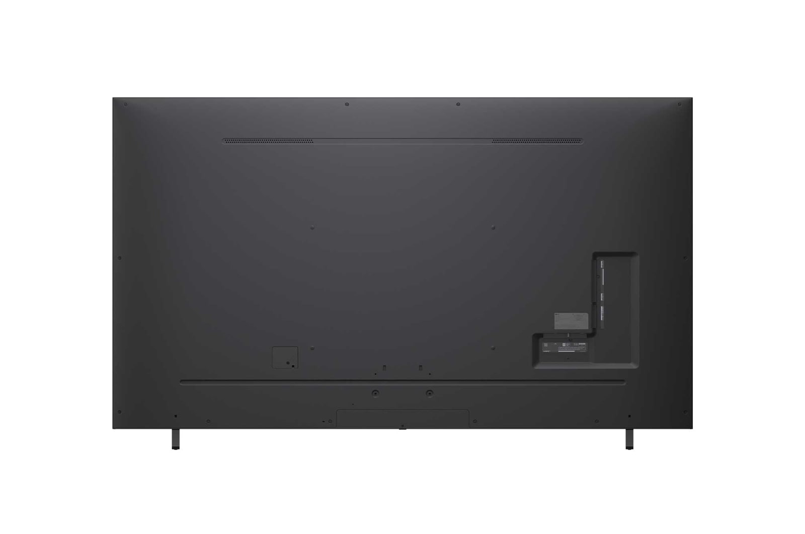 Tampak belakang LG NanoCell NANO80 TV.