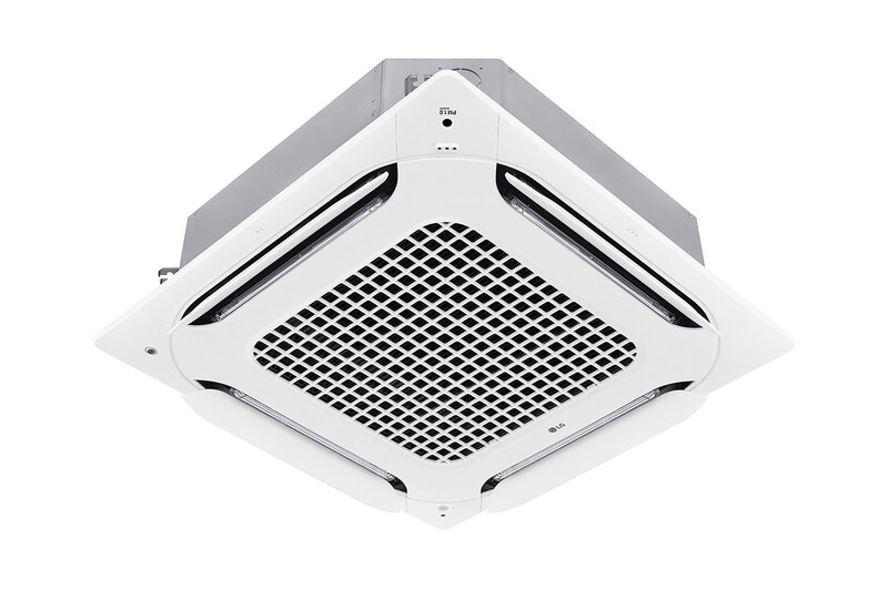 Front view of Ceiling Cassette, 4 Way Dual Vane, Unit Indoor, 24kBtu/h ARNU24GTBB4