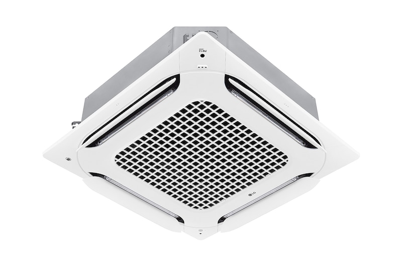 LG Dual Vane Cassette, Unit Indoor, ARNU30GTBB4 berbentuk persegi, dan udara dapat menyebar dengan empat arah.