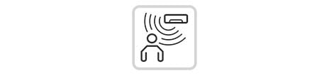 4 way cassette mendeteksi manusia melalui sensor.