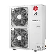 LG MULTI V S ARUN080LSS0 unit outdoor, 4HP. Bentuknya persegi panjang dan panjang, serta di dalamnya terdapat panel besar.
