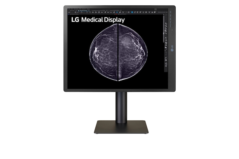 front view of the screen pivoting +90 degrees