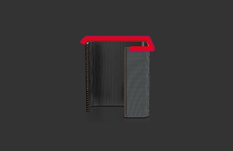 Image explaining the 4-sided heat exchanger of Multi V 5.