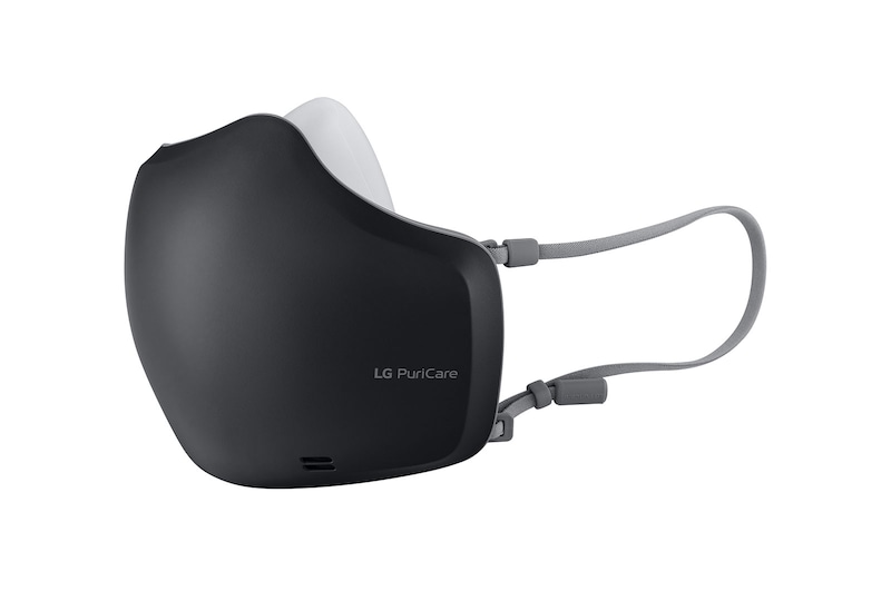 LG PuriCare™ Wearable Air Purifier dengan Hepafilters Dual Fan dan Voice On™, Bluetooth - Hitam, AP551ABFA