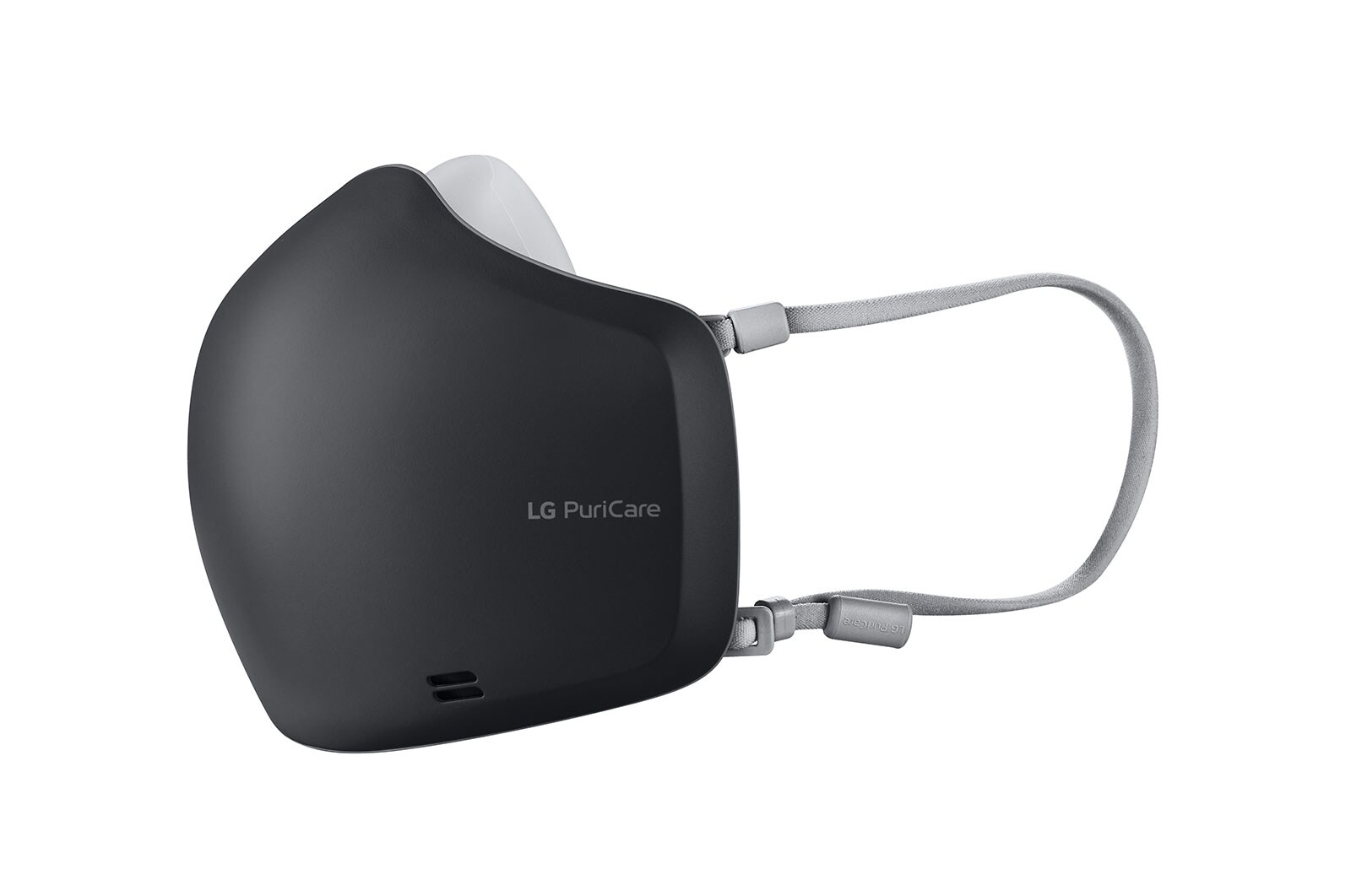 LG PuriCare™ Wearable Air Purifier dengan Hepafilters Dual Fan dan Voice On™, Bluetooth - Hitam, AP551ABFA