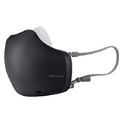 LG PuriCare™ Wearable Air Purifier dengan Hepafilters Dual Fan dan Voice On™, Bluetooth - Hitam, AP551ABFA