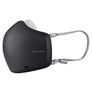 LG PuriCare™ Wearable Air Purifier dengan Hepafilters Dual Fan dan Voice On™, Bluetooth - Hitam, AP551ABFA