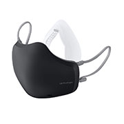 LG PuriCare™ Wearable Air Purifier dengan Hepafilters Dual Fan dan Voice On™, Bluetooth - Hitam, AP551ABFA