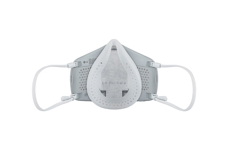 LG PuriCare™ Wearable Air Purifier dengan Hepafilters Dual Fan dan Voice On™, Bluetooth - Putih, AP551AWFA
