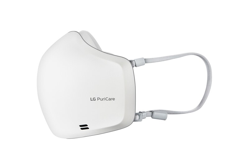 LG PuriCare™ Wearable Air Purifier dengan Hepafilters Dual Fan dan Voice On™, Bluetooth - Putih, AP551AWFA