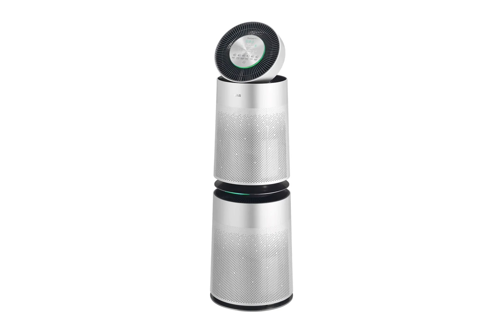 LG PuriCare™ 360º Air Purifier, 100M² dengan Sensor PM 1.0 dan Multifiltration System/Hepafilter, ThinQ™ - Silver, AS10GDSH0