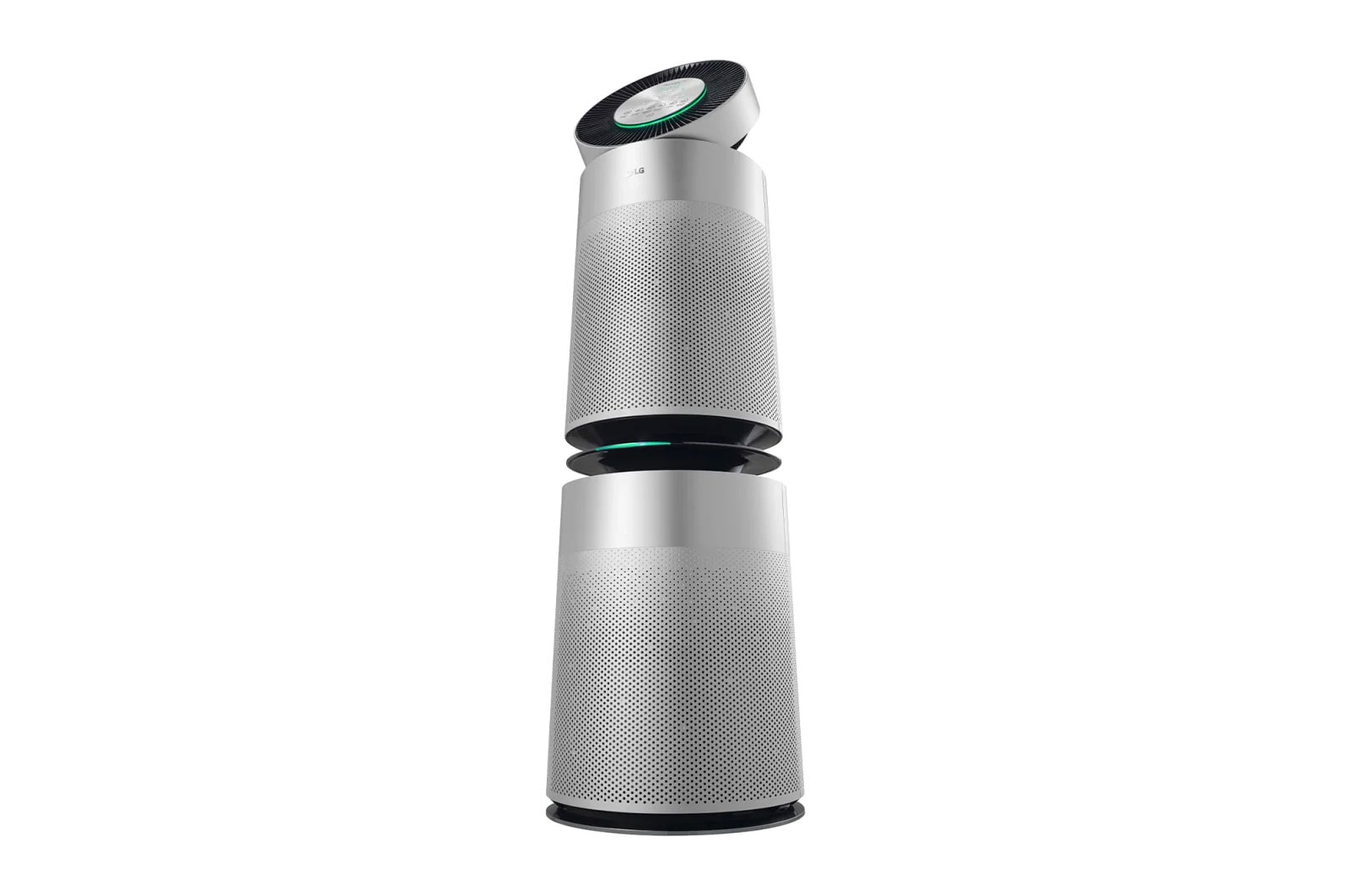 LG PuriCare™ 360º Air Purifier, 100M² dengan Sensor PM 1.0 dan Multifiltration System/Hepafilter, ThinQ™ - Silver, AS10GDSH0