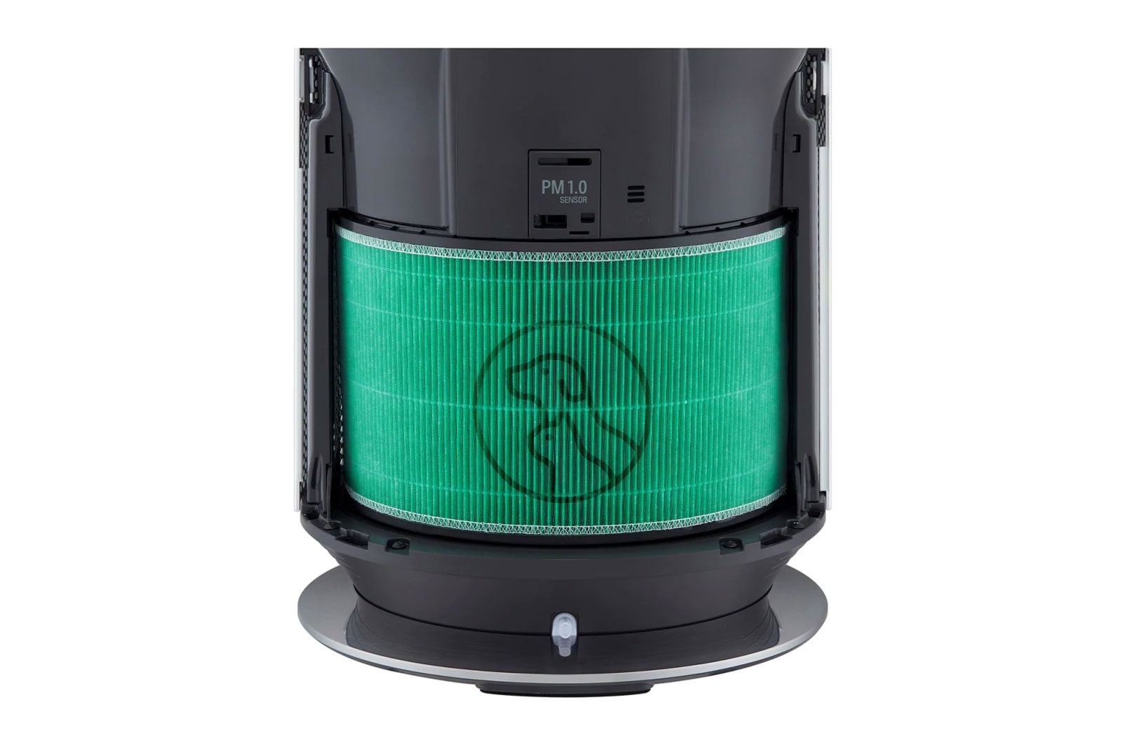 LG PuriCare™ 360º Air Purifier, 100M² dengan Sensor PM 1.0 dan Multifiltration System/Hepafilter, ThinQ™ - Silver, AS10GDSH0