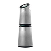 LG PuriCare™ 360º Air Purifier, 100M² dengan Sensor PM 1.0 dan Multifiltration System/Hepafilter, ThinQ™ - Silver, AS10GDSH0