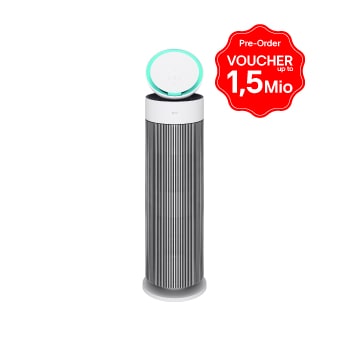 Front view of the LG PuriCare™ AeroBooster Air Purifier AS55GGWX0.ABAE 