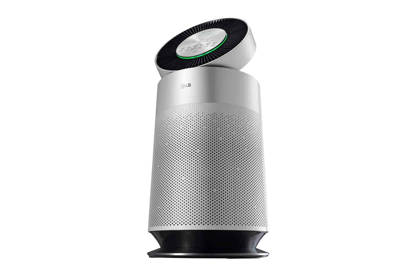 LG PuriCare™ 360º Air Purifier, 61,2M² dengan Sensor PM 1.0 dan Multifiltration System/Hepafilter, ThinQ™ - Silver, AS65GDSH0