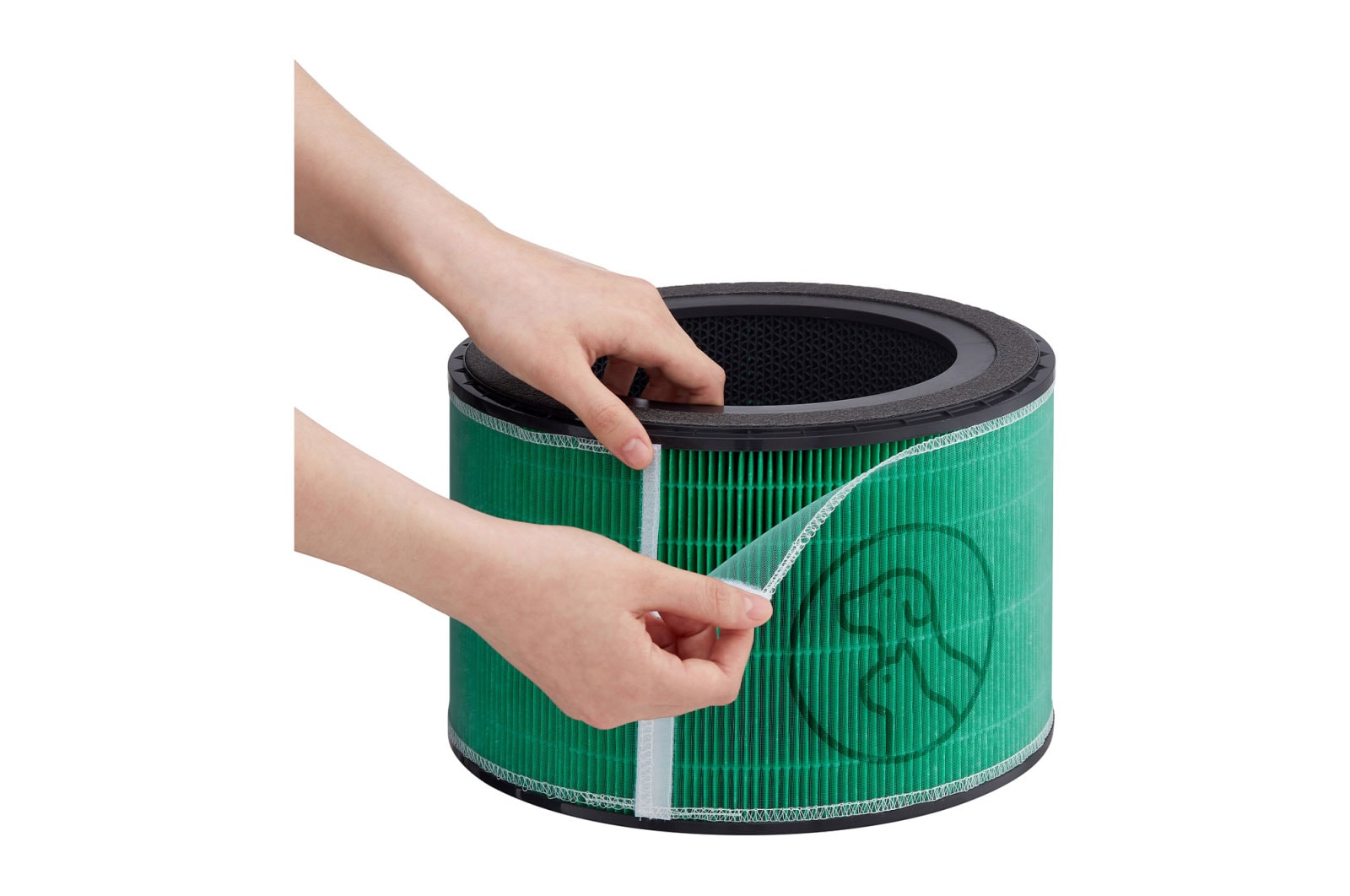 LG PuriCare™ 360º Air Purifier, 61,2M² dengan Sensor PM 1.0 dan Multifiltration System/Hepafilter, ThinQ™ - Silver, AS65GDSH0