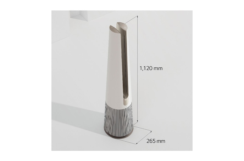 LG PuriCare AeroTower Air Purifying Fan : HEPA filter, UVnano™ technology, PM 1.0 sensor, Ultra-Quiet, 3-way Airflow mode, LG ThinQ™, FS15GPBF0