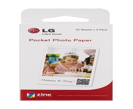 Papier photo Lg PS2203 Papier pour imprimante photo portable Pocket Photo -  DARTY Guyane