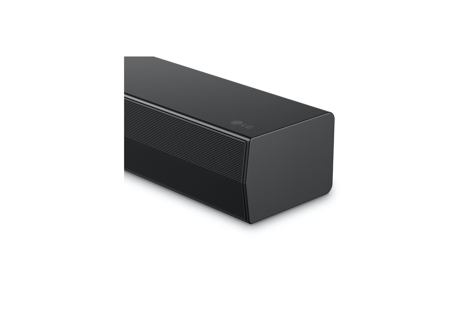 Tampilan depan sudut samping LG Soundbar S40T