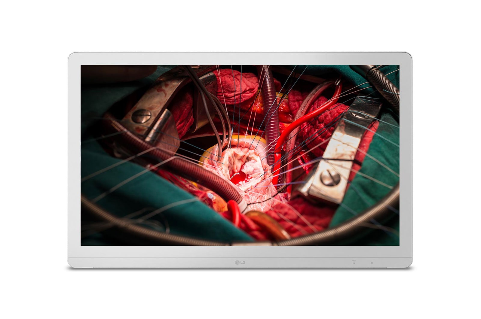 Front view of 27” Monitor Bedah Full HD LG 27HJ710S-W