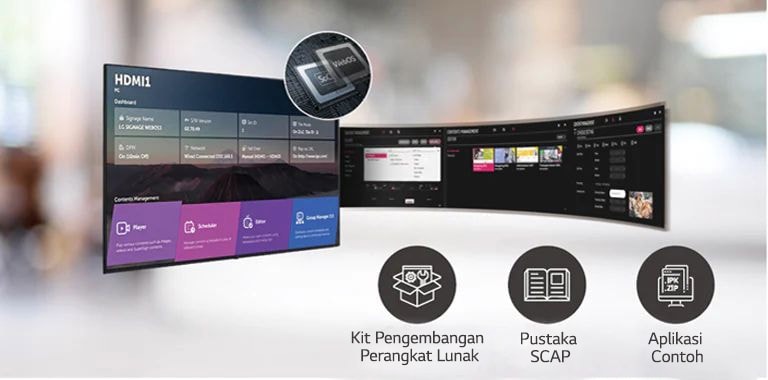 Sejumlah tugas yang dapat dilakukan secara bersamaan diatur dengan mudah melalui platform webOS.