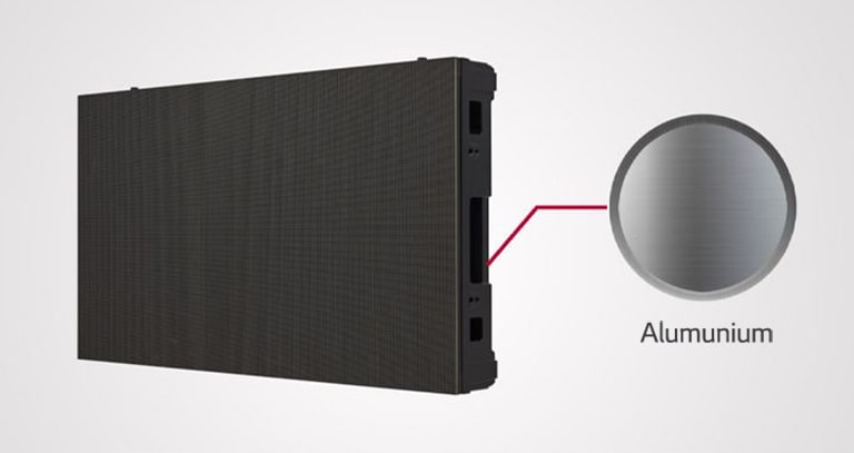 Rangka LSBE terbuat dari aluminium.