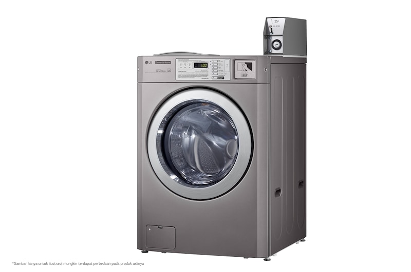 LG Mesin Cuci Komersial Front Load Kapasitas Standar 3,7 cu.ft, CWG27MDORS