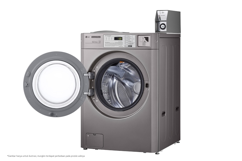 LG Mesin Cuci Komersial Front Load Kapasitas Standar 3,7 cu.ft, CWG27MDORS