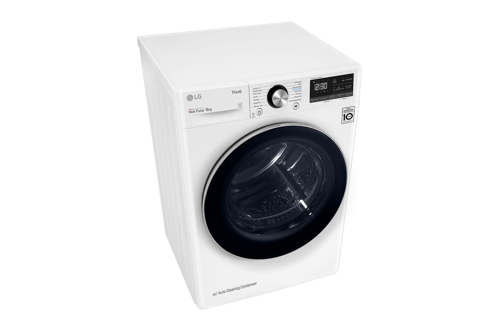 LG Pengering Pakaian Dryer LG 9kg, Front Loading - DUAL Inverter Heat Pump™ dengan ThinQ™, RV09VHP5W