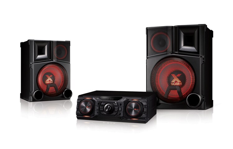 Front view of LG XBOOM Mini Hi Fi CM9750