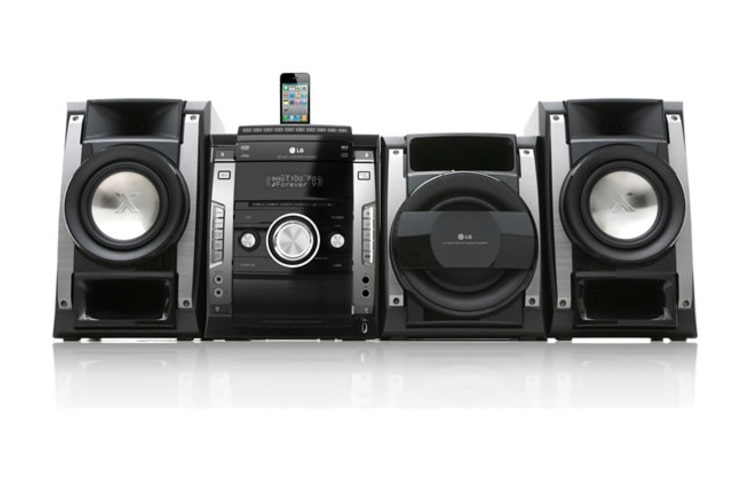 LG 3 CD/DVD 2.1 Mini Compo 500 watt dengan Fitur Bass Blast dan USB Direct Recording &amp; Playback MBT506 tampak depan
