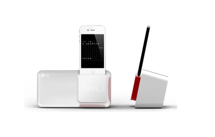 Front view of LG iPod Docking Speaker 5 watt untuk iPod dan iPhone ND1520
