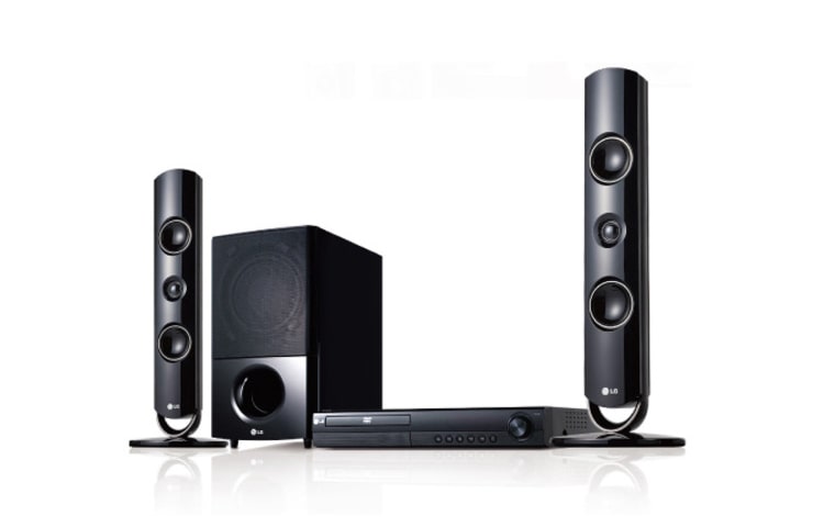 Home Theater dengan 440W/2.1ch Power Bass Sound HT805VM tampak depan