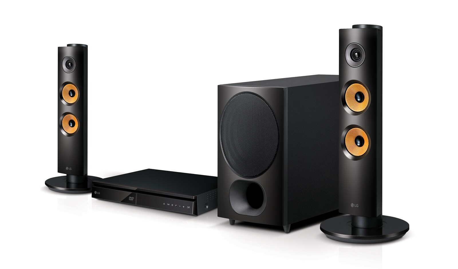 Front view of LG Home Theater LHD636H