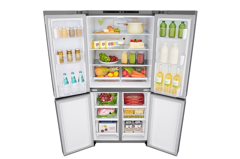 LG Kulkas Multi Door 464L Smart Inverter Compressor dengan Warna Platinum Silver, GC-B22FTLVB