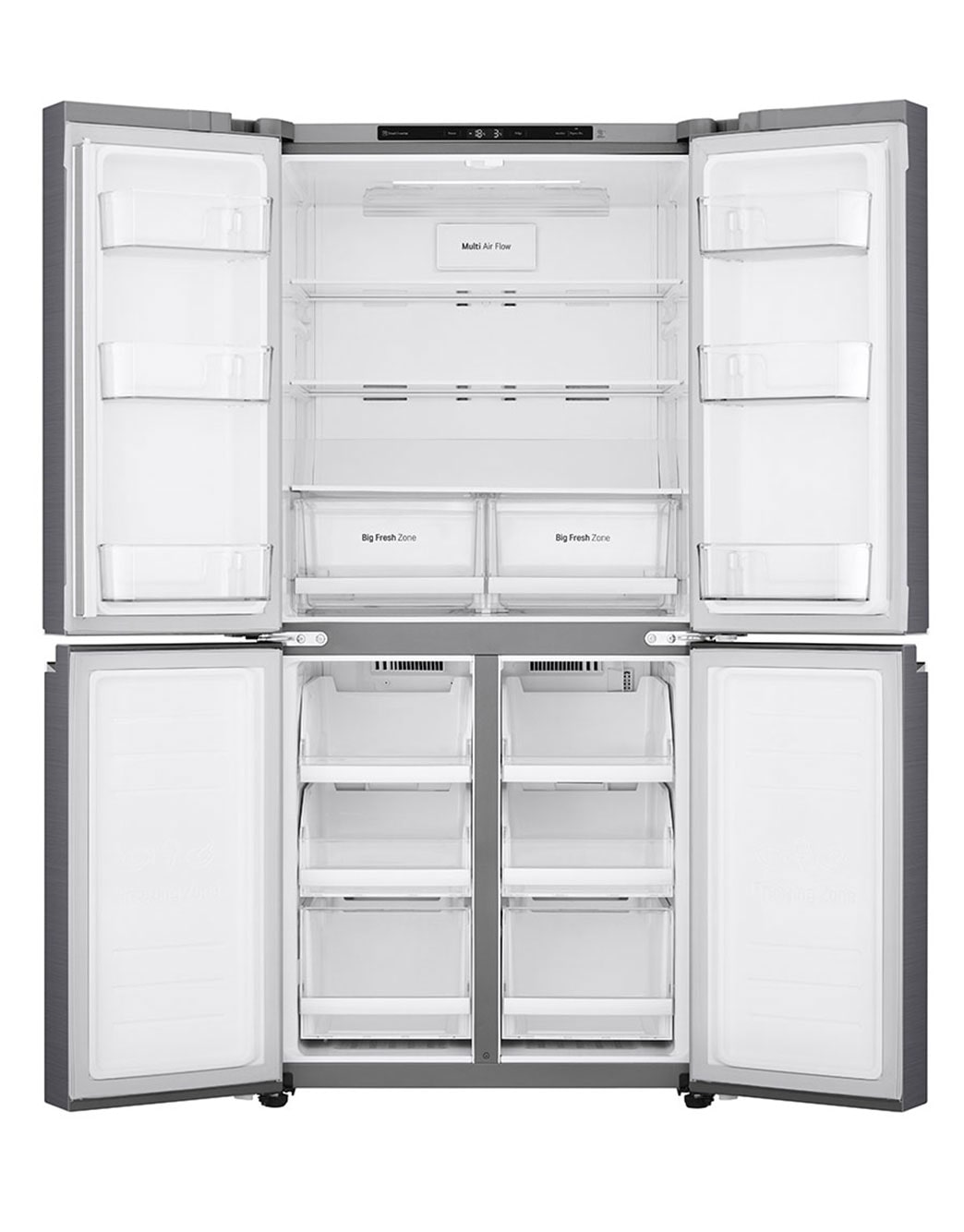 Kulkas Multi Door 464L Smart Inverter Compressor dengan Warna Platinum ...